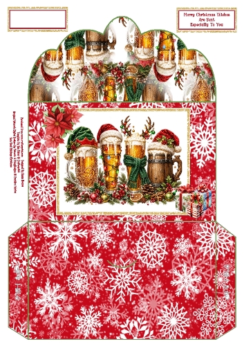 Christmas Beer Mugs - Money Wallet