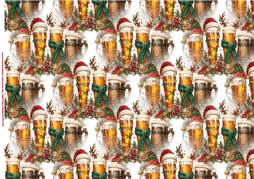 Christmas Beer Mugs - Paper