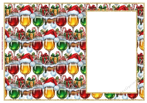 Christmas Wine Glasses - Insert