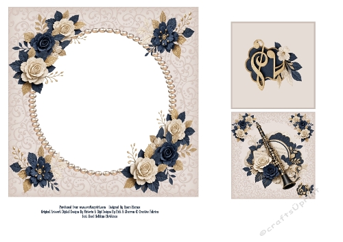 Musical Elegance - 7x7 Insert