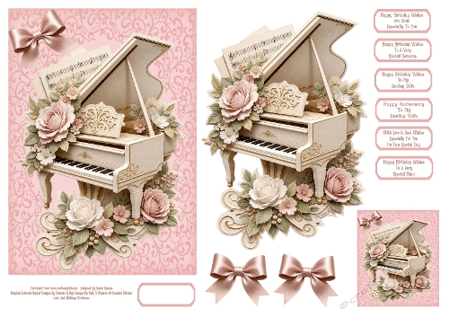 Elegant Piano - 5x7