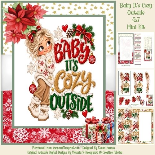 Baby Its Cozy Outside - 5x7 Mini Kit