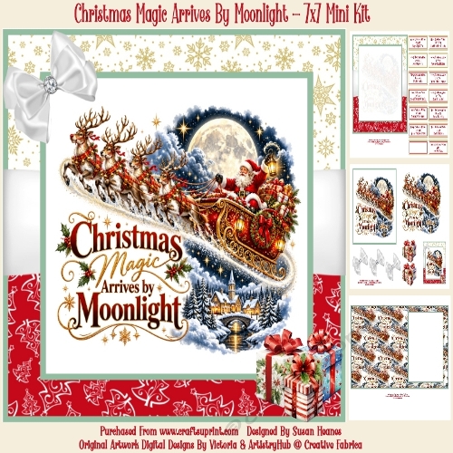 Christmas Magic Arrives By Moonlight - 7x7 Mini Kit