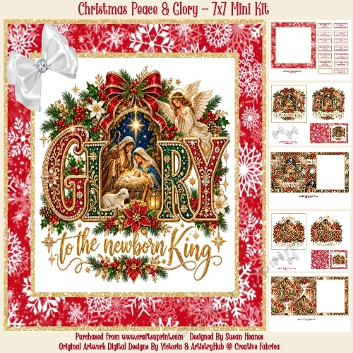 Christmas Peace & Glory - 7x7 Mini Kit