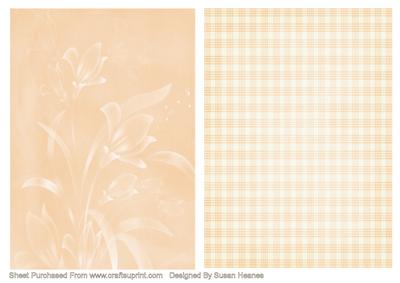 Peach Floral and Plaid Card Fronts