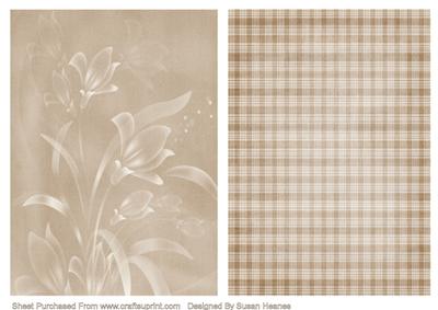 Coffee Floral and Plaid Cardfronts