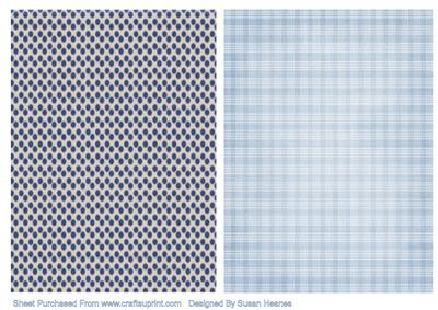 Blue Spot and Plaid Card Fronts