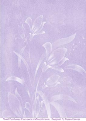 Purple Floral Paper
