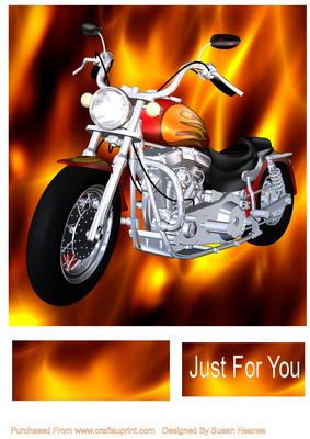Red Chopper Bike 2