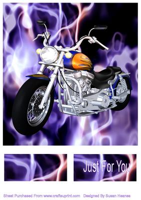 Blue Chopper Bike 2