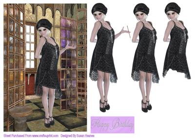 Art Deco Beauty in Black
