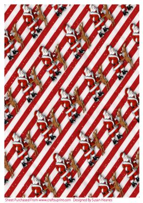 Rudolf and Santa Claus Paper