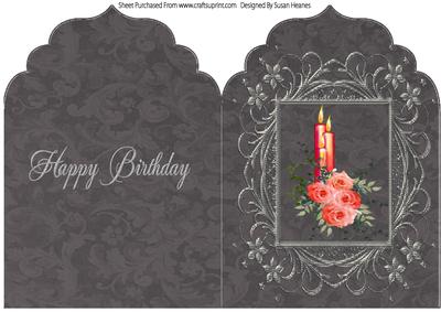 Happy Birthday Candles Elegant Top