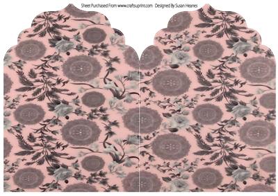 Vintage Floral Elegant Top Card Base