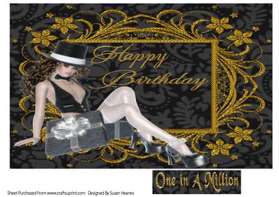 A4 Happy Birthday Beauty