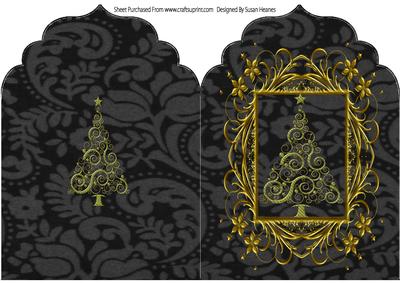 Shiney Christmas Tree Elegant Top