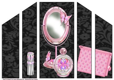 Pink Girlie Things Theatre Card