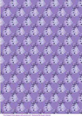 Purple Christmas Bells Paper 2