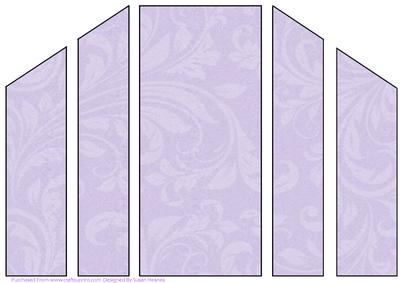 Lilac Swirls Theatre Card Base