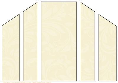 Cream Swirls Theatre Card Base