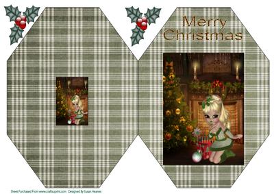 Christmas Eve Octagon Card