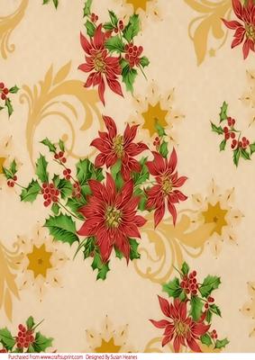Christmas Poinsettia Paper