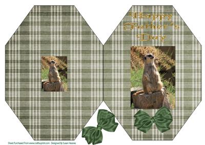 Meerkat Father's Day Octagon Card