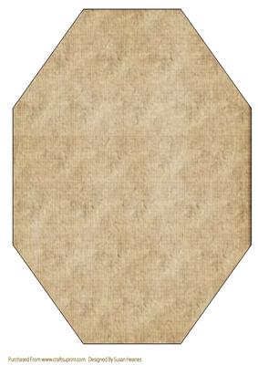 Brown Steam Punk Octagon Card Front