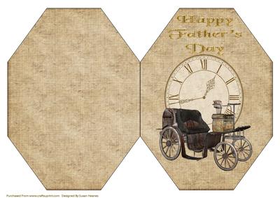 Steam Punk Travel Octagon Card 5