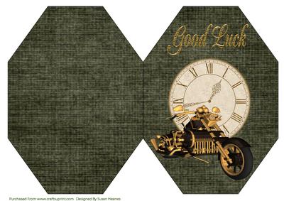 Steam Punk Vehicle Octagon Card 3