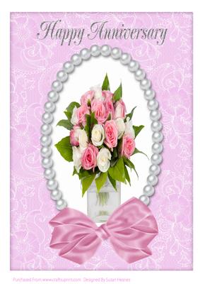Anniversary Pink Rose Posy