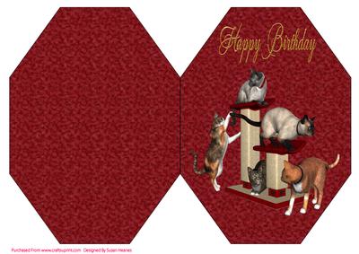 Kittens Playground Octagon Card