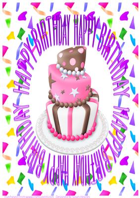 A4 Happy Birthday 2