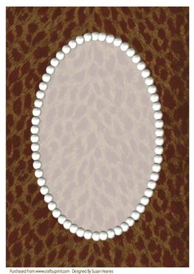 Animal Fur and Pearls Card Front