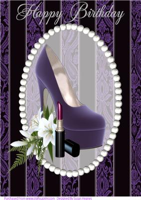 A4 Purple Suede Shoes