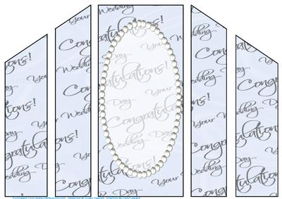 Wedding Text and Pearls Theatre Card Base