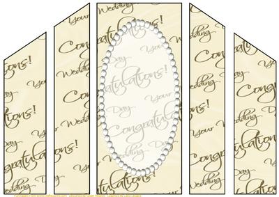 Wedding Text and Pearls Theatre Card Base 2