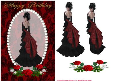 Elegant Beauty in Red 2