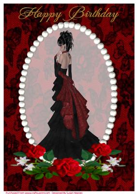 A4 Elegant Beauty in Red 2