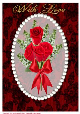 A4 Beautiful Red Rose Corsage 2