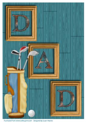 A4 a Game of Golf with Dad