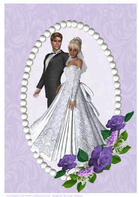 A4 with Love to the Bride and Groom