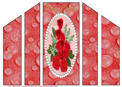 Red Roses for Your Birthday Theatre Card