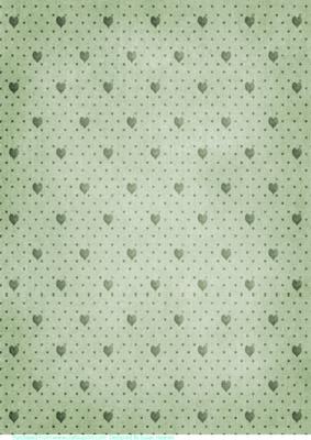 Sage Green Spots and Hearts Paper