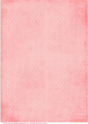 Coral Pink and White Spots Paper