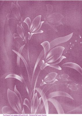 Aubergine Floral Paper 2