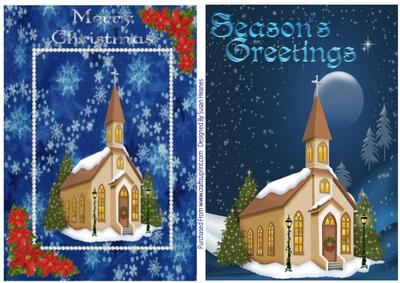 Christmas Churches Toppers