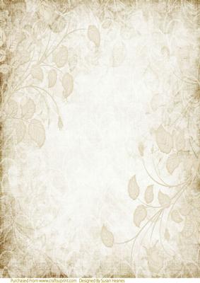 Cream- Sepia Embossed Roses Paper 2