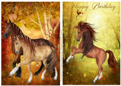 Beautiful Wild Horses Toppers