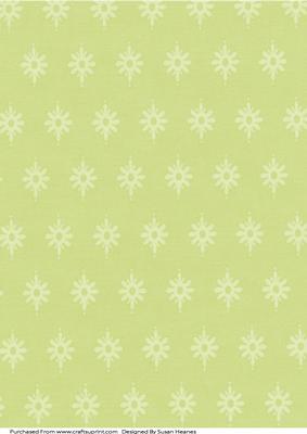 Bright Green Floral Paper